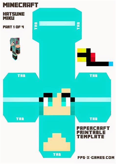 Papercraft Papercraft Minecraft Skin Authenticgames