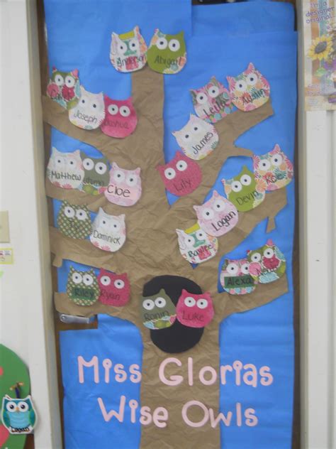 Owl Door Banner Owl Classroom Classroom Signs Preschool Classroom Kindergarten Owl Door
