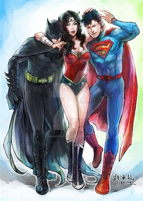 Trinity By Haining Art On Deviantart Superhéroes Superhéroes Marvel