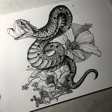 Snake Drawing Tattoo Ideas Snake Drawing Yunahasnipico