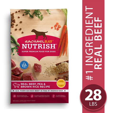 It contains just six ingredients. Rachael Ray Nutrish Natural Premium Dry Dog Food, Real ...