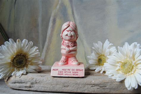 Vintage Paula Figurine 1970s Collectible Figurine Mothers Day Mom Spells Wow Statue By