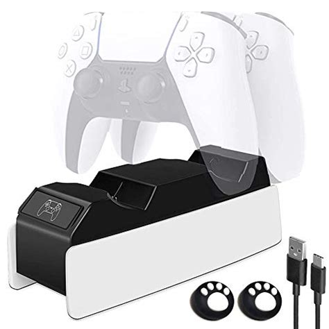 Ps5 Controller Charger Dualsense Charging Station With Rocker Cap