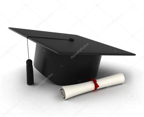 Graduation Cap And Diploma — Stock Photo © Lenmdp 7476718