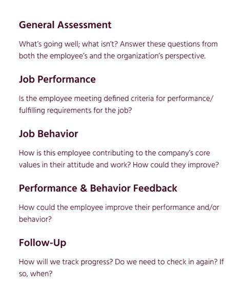 HR Performance Review Agenda Template Word Google Doc