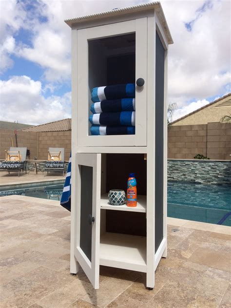Outdoor Waterproof Towel Storage Cabinet Cabinet Opw