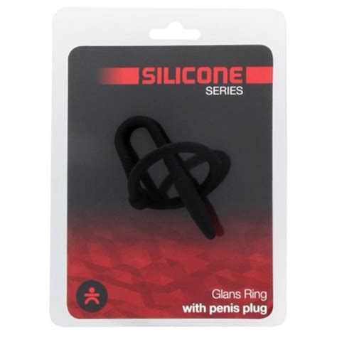 Titus Silicone Series Flexible Penis Plug With Glans Ring 32mm Sex