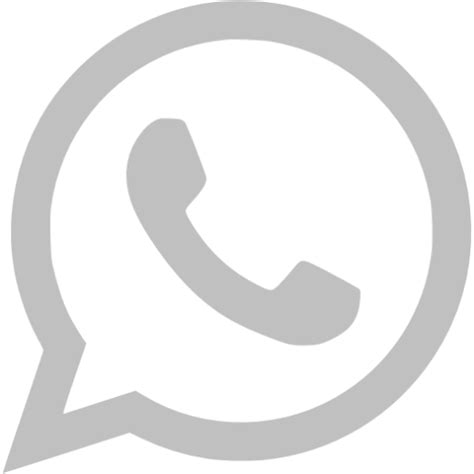 Silver Whatsapp Icon Free Silver Site Logo Icons