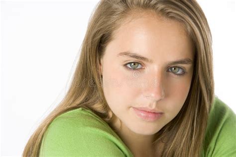 Portrait Of Teenage Girl Stock Photo Image Of Shot Pretty 7232368