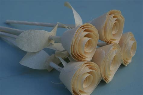 wood roses 5 wooden roses t for her 5th anniversary t etsy