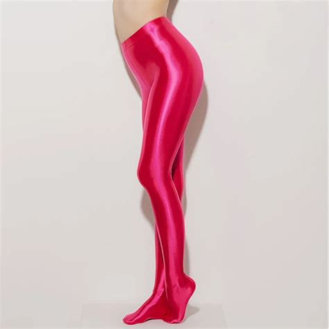 Leohex Nylon Glitter Sexy Stockings Satin Glossy Opaque Pantyhose Shiny Hosiery Ebay