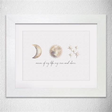 Quotes from game of thrones became a real phenomenon creating hundreds of internet memes. Framed Personalised Game Of Thrones Inspired Moon Of My Life My Sun And Stars Print | Daenerys ...