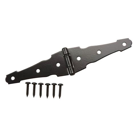How doers get more done. Everbilt 4 in. Black Heavy Duty Decorative Strap Hinge ...