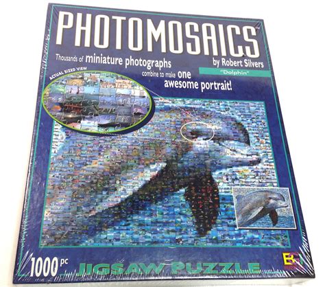 Piece Photomosaics Jigsaw Puzzle Dolphin New Ebay