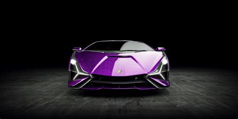 Purple Lamborghini Sian Sports Car Luxury Cars Lamborghini