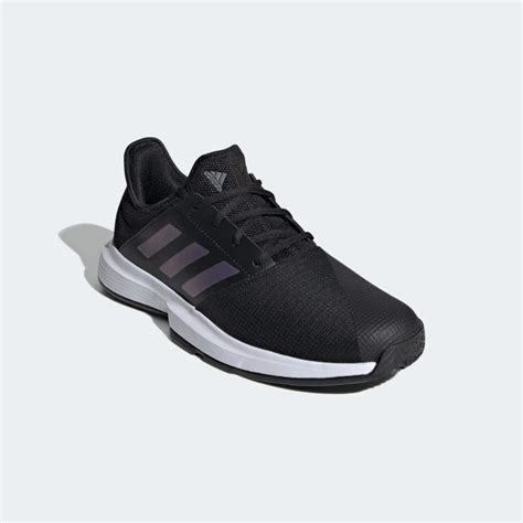 Adidas Mens Gamecourt Tennis Shoes Core Black