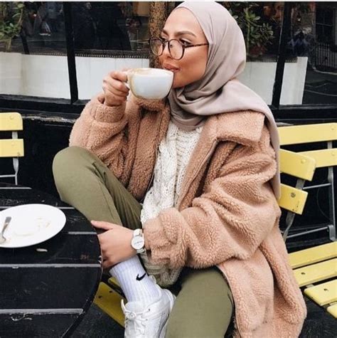 Teddy Bear Coats With Hijab Style Hijabi Fashion Casual Hijabi Outfits Casual Hijab Fashion