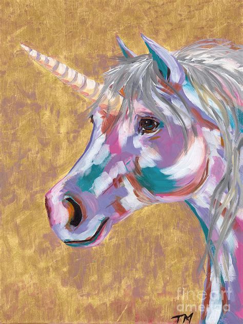 Unicorn I Painting By Tracy Miller