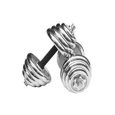 Electroplating Adjustable Chrome Dumbbell Set 30kg Beihasara