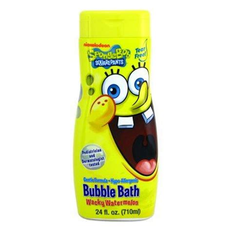 Spongebob Bubble Bath 24 Oz Wacky Watermelon 3 Pack With Free Nail