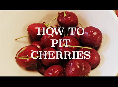 How To Pit Cherries A Video Tutorial Black Food Bloggers Club By