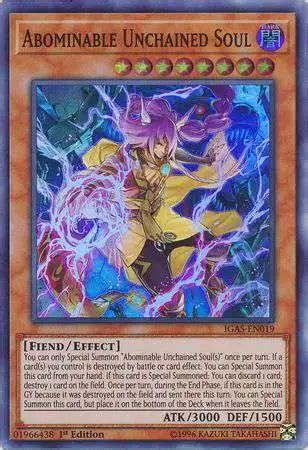 Yugioh Ignition Assault Single Card Super Rare Abominable Unchained