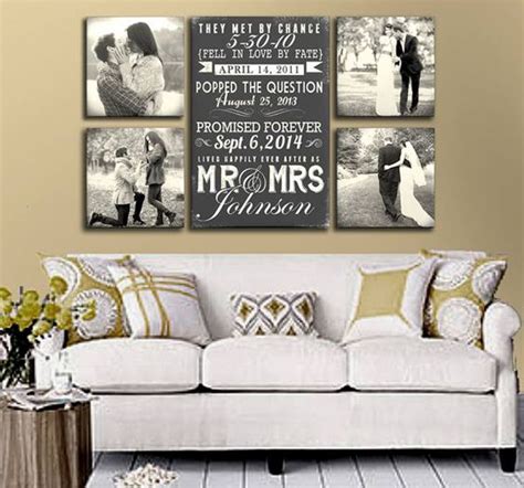 Scroll through the poster combinations. 10 Romantic Wedding Photo Display Ideas | Home decor, Home ...