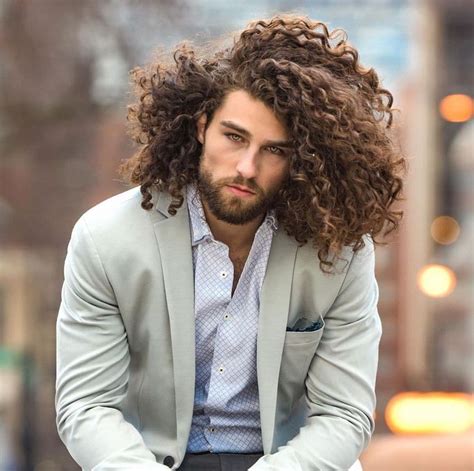 Hairstyle For Men Long Curly Hair Playful And Cool Curly Hairstyles For Men And Boys We