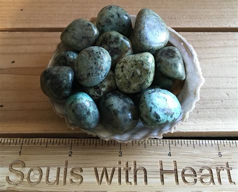 African Turquoisegreen Turquoisesmall Tumbled Stones Healing Stones