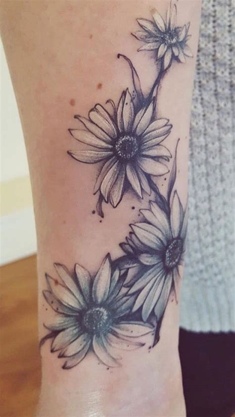 Forearm Daisy Half Sleeve Tattoos Best Tattoo Ideas