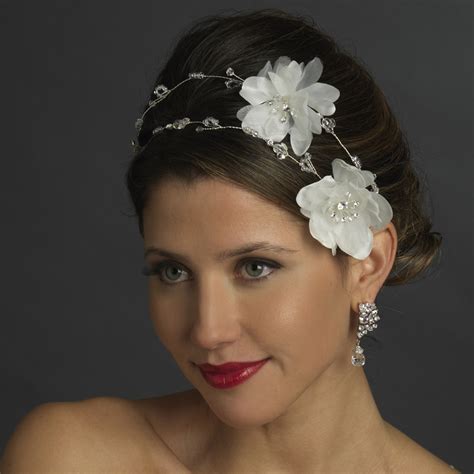 Romantic Flower Rhinestone Bridal Headpiece Elegant Bridal Hair