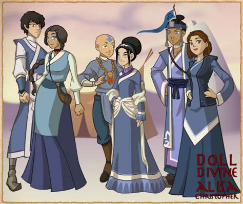 Team Avatar Couples Southen Water Tribe By Moon Shining Wolf On Deviantart