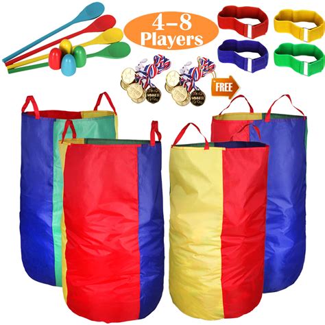 Buy Cwlakon Sports Day Kit Outdoor Games Potato Sack Race Bags For Kids