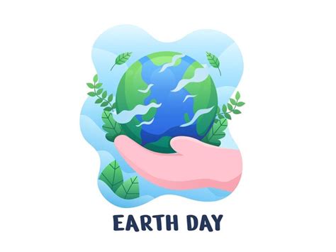 Premium Vector Earth Day Illustration Vector Human Hands Holding A