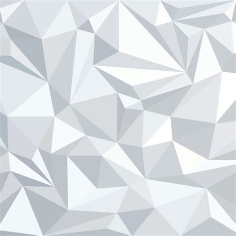 White Polygon Geometric Triangle Vector Background Wallpaper