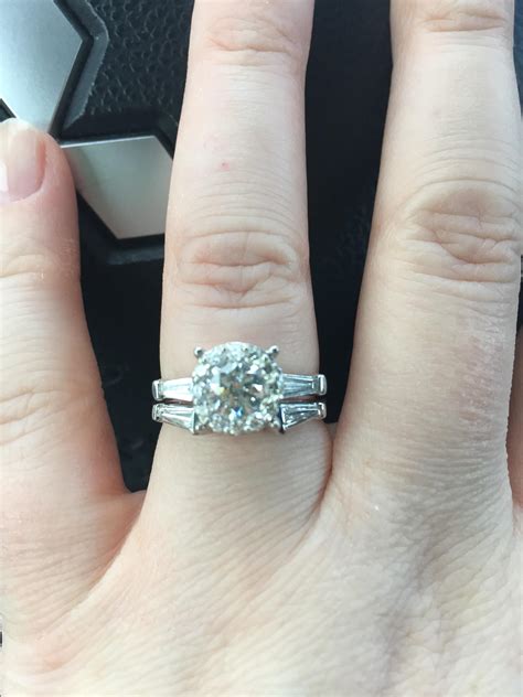 My Costco engagement ring and custom band. : r/EngagementRings
