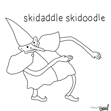 Skidaddle Skidoodle Sticker By Happywhalegail Redbubble