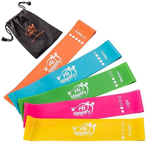 Fit Simplify Resistance 10 Inch Loop Bands Resistance Exercise Bands
