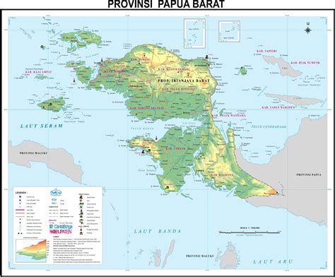 Peta Kota Peta Provinsi Papua Barat