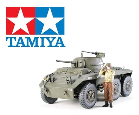 Tamiya 35228 Us M8 Light Armored Car Greyhound 135 Scale Kit
