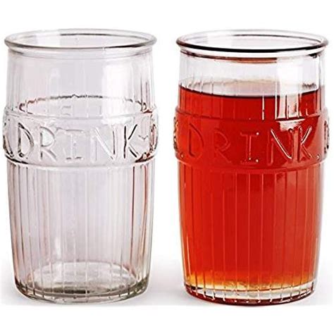 Circleware Drink Glass Drinking Glasses Set 17 Ounce Coolers Set Of 4 Glass Cups Limited