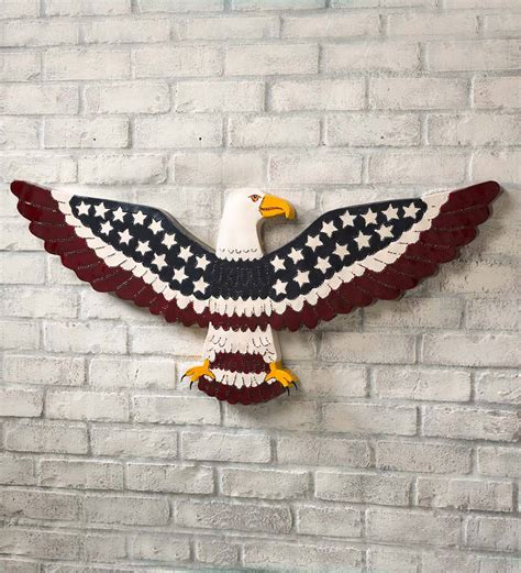 Lighted American Eagle Wall Art Plowhearth
