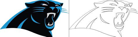 Panthers Logo Coloring Page Carolina Panthers Logo Minnesota Vikings