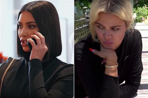 kuwtk kim kardashian calls kourtney kardashian completely insane