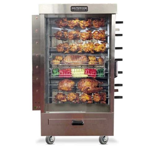 Southwood Rg7 Ng 35 Chicken Commercial Rotisserie Oven Machine Natural Gas Rotisserie Oven