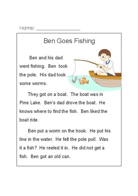ben  fishing kidspressmagazinecom phonics reading passages