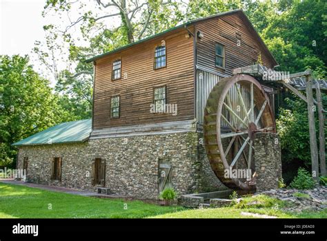 Old Water Wheel Mill Stock Photo Alamy