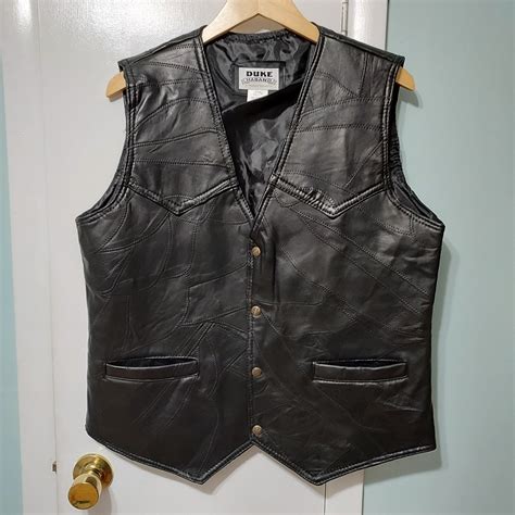 Duke Leather Outerwear Vests For Men Mercari