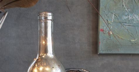 Market Street Artisans Tutorial Faux Mercury Glass Wine Bottle