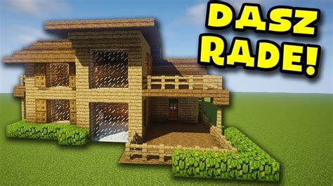 Dom W Minecraft Z Drewna - Buduje mały dom w minecraft - YouTube
